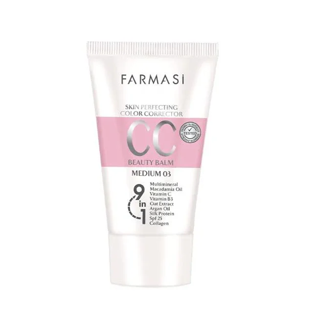 کرم سی سی فارماسی مدل Color Control Cream شماره 03 Medium حجم 50 میلی‌لیتر